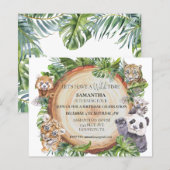 Wilde Mooie Jungle Dieren Tijger Panda Waterverf (Voorkant / Achterkant)