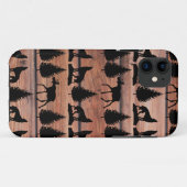 Wilde Moose Wolf Wilderness Mountain Cabin Rustic Case-Mate iPhone Case (Achterkant (horizontaal))