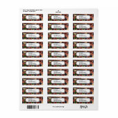 Wilde Moose Wolf Wilderness Mountain Cabin Rustic Etiket (Full Sheet)