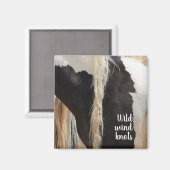 Wilde mosterdhoeken van de West Wind Knots Magneet (Voorkant / Achterkant)