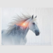 Wilde Mustang bij Zonsondergang Tissuepapier (Voorkant)