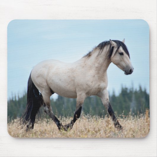 Wilde Mustang Hengst Muismat (Voorkant)