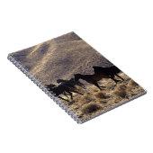 Wilde Mustang-paarden in de woestijn 1 Notitieboek (Rechterzijde)