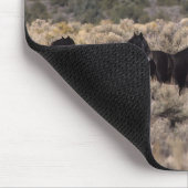 Wilde Mustang-paarden in de woestijn 2 Muismat (Hoek)