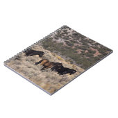 Wilde Mustang-paarden in de woestijn 2 Notitieboek (Linkerzijde)