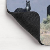 Wilde Mustang-paarden in de woestijn 3 Muismat (Hoek)