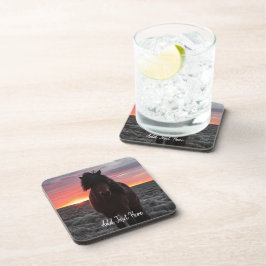 Wilde Mustang Paarden in de zon Bier Onderzetter