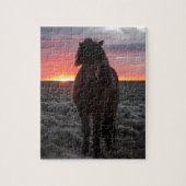 Wilde Mustang Paarden in de zon Legpuzzel (Verticaal)