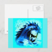 wilde mustang stallion briefkaart (Voorkant / Achterkant)