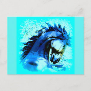 wilde mustang stallion briefkaart