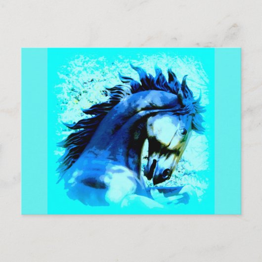 wilde mustang stallion briefkaart (Voorkant)