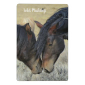 Wilde Mustangpaarden Mini Klembord School (Achterkant)