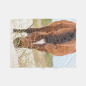 Wilde Mustangs of Banker-paarden Fleece Deken (Voorkant (Horizontaal))