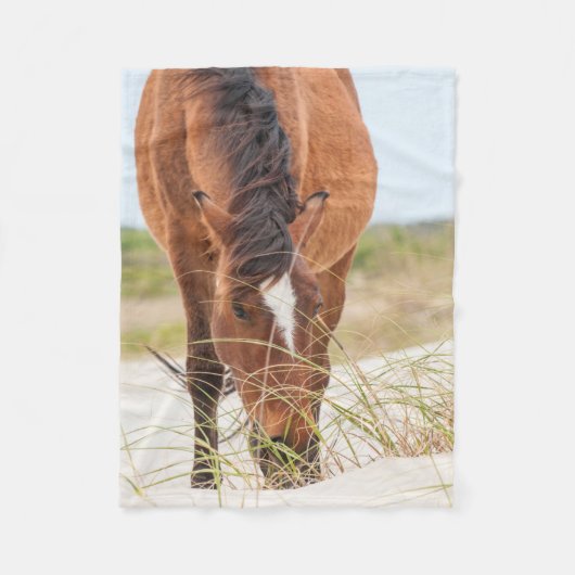 Wilde Mustangs of Banker-paarden Fleece Deken (Voorkant)