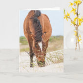 Wilde Mustangs of Banker-paarden Kaart (Gele Bloem)