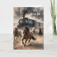 Wilde Mustangs rennen naast een vintage trein