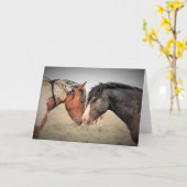 Wilde Mustangs uit het westen Kaart (Gele Bloem)