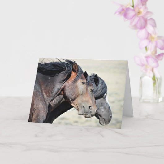 Wilde Mustangs uit het westen Kaart (Orchidee)