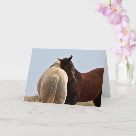 Wilde Mustangs uit het westen Kaart (Orchidee)