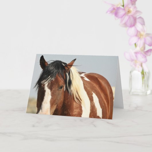 Wilde Mustangs uit het westen Kaart (Orchidee)