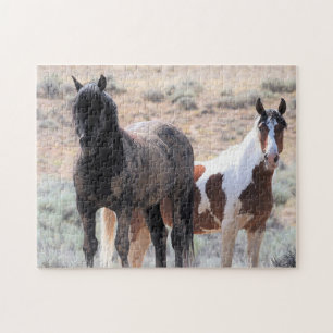 Wilde Mustangs uit het westen Legpuzzel