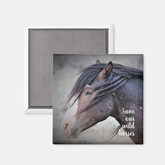 Wilde Mustangs uit het westen Magneet (Voorkant / Achterkant)