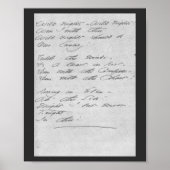 Wilde nachten, wilde nachten Manuscript Poster (Voorkant)