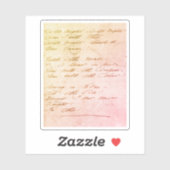 Wilde nachten, wilde nachten Manuscript Sticker (Vel)