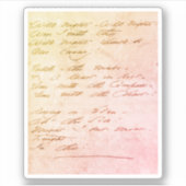 Wilde nachten, wilde nachten Manuscript Sticker (Voorkant)