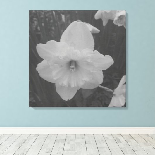 wilde narcis canvas afdruk (Insitu (Houten vloer))