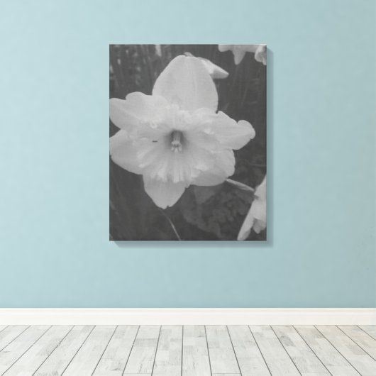 wilde narcis canvas afdruk (Insitu (Houten vloer))