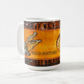 WILDE NATUUR - CROCODILE-DILE-DILE design collecti Koffiemok (Voorkant links)