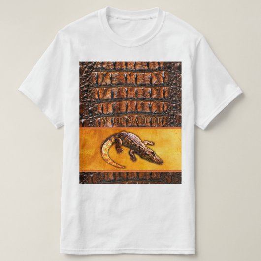 WILDE NATUUR - CROCODILE-DILE-DILE design collecti T-shirt (Design voorkant)