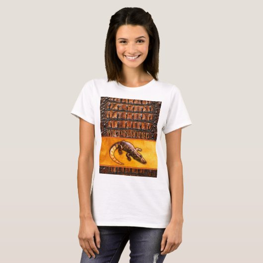 WILDE NATUUR - CROCODILE-DILE-DILE design collecti T-shirt (Voorkant volledig)