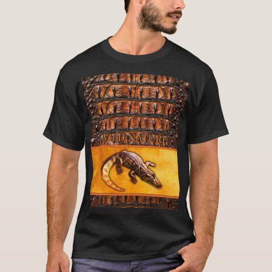 WILDE NATUUR - CROCODILE-DILE-DILE design collecti T-shirt (Voorkant)