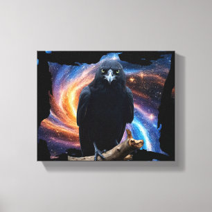 Wilde Natuur Crow-Raven Canvas Muurkunst Afdruk
