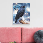 Wilde Natuur Crow-Raven Canvas Muurkunst Afdruk (Insitu (Woonkamer))