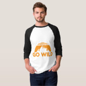 Wilde natuur gaat Natuur in wilde bergen Gift Idee T-shirt (Voorkant volledig)