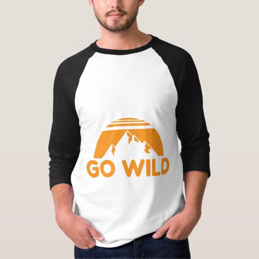Wilde natuur gaat Natuur in wilde bergen Gift Idee T-shirt (Voorkant)