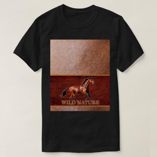 WILDE NATUUR - PAARDENONTWERP COLLECTIE T-SHIRT (Design voorkant)