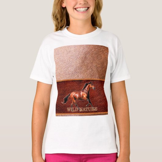 WILDE NATUUR - PAARDENONTWERP COLLECTIE T-SHIRT (Voorkant)