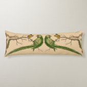 Wilde Natuur papegaai en vlinderlamp Lichaamskussen (Voorkant)