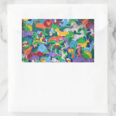 Wilde natuur rechthoekige sticker (Tas)