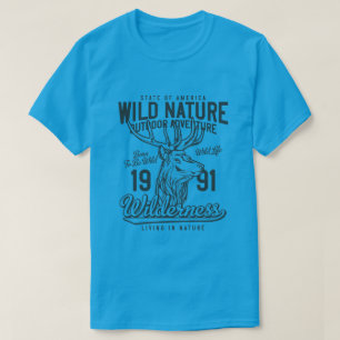 Wilde Natuur Stijlstuntthema T-shirt