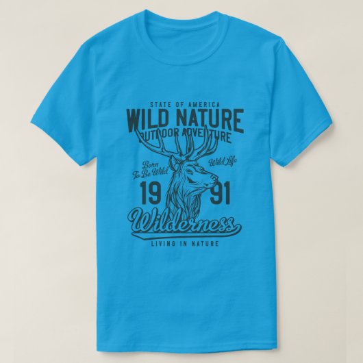 Wilde Natuur  Stijlstuntthema T-shirt (Design voorkant)