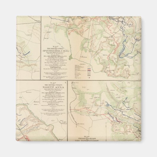 Wilde natuur, Va Spotsylvania CH Todd's Tavern Magneet (Voorkant)