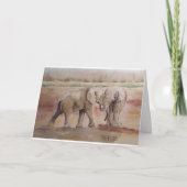 Wilde natuur van vriendschap bedankkaart (Voorkant)