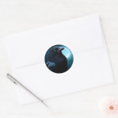 Wilde Natuur Vogels Moon Crow-Raven Stickers (Envelop)