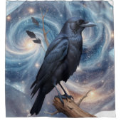 wilde Natuur vogels raaf-kraai Douchegordijn (Voorkant)