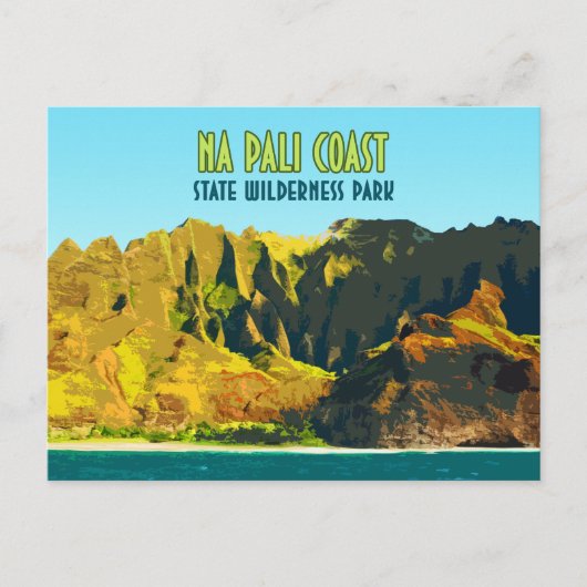 Wilde natuurpark Hawaii Briefkaart (Voorkant)